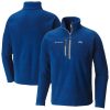 Columbia Oklahoma City Thunder Blue Fast Trek III Half Zip Fleece Pullover Elegant