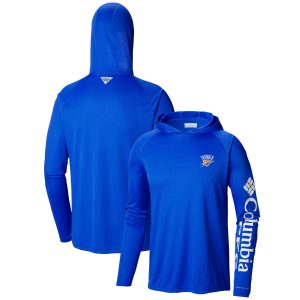 Columbia Oklahoma City Thunder Blue Terminal Tackle Long Sleeve Hoodie T Fabulous Shirt