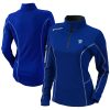 Columbia Oklahoma City Thunder Women's Unique Blue Omni Wick Shotgun Quarter Zip Pullover Top