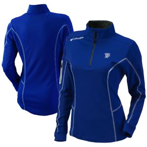 Columbia Oklahoma City Thunder Women's Unique Blue Omni Wick Shotgun Quarter Zip Pullover Top