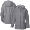 Columbia Oklahoma City Unique Thunder Women's Gray Arcadia Full Zip Rain Jacket