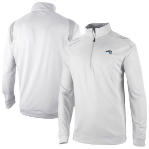 Columbia Orlando Magic White Oakland Downs Omni Wick Quarter Zip Top Fabulous