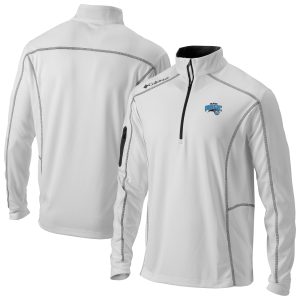 Columbia Orlando Magic White Omni Wick Shotgun Quarter Zip Trendy Jacket