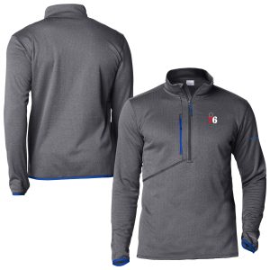 Columbia Trendy Philadelphia 76ers Blue Park View Fleece Half Zip Top