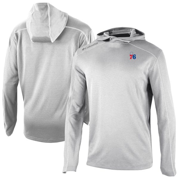 Columbia Philadelphia 76ers Unique Gray Omni Wick Shotgun Pullover Hoodie