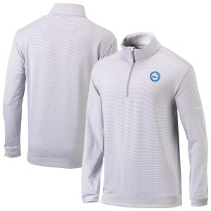 Columbia Philadelphia 76ers Gray/White Omni Wick Even Unique Lie Quarter Zip Top