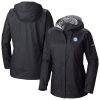 Columbia Philadelphia 76ers Elegant Women's Black Arcadia Full Zip Rain Jacket