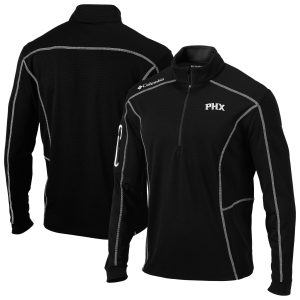 Columbia Phoenix Suns Black Omni Wick Trendy Shotgun Quarter Zip Jacket