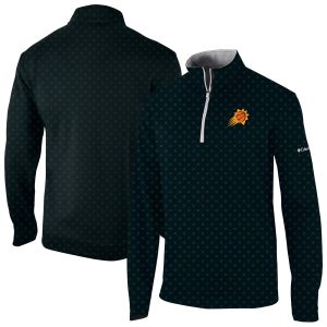 Columbia Phoenix Suns Black Wickham Hills Omni Wick Quarter Zip Jacket Elegant