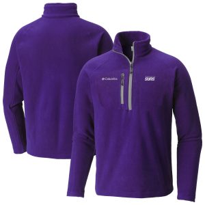 Columbia Premium Phoenix Suns Purple Fast Trek III Half Zip Fleece Pullover