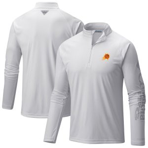 Columbia Phoenix Suns White PFG Terminal Tackle Quarter Zip Top Premium