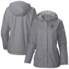 Columbia Portland Eye - catching Trail Blazers Women's Gray Arcadia Full Zip Rain Jacket