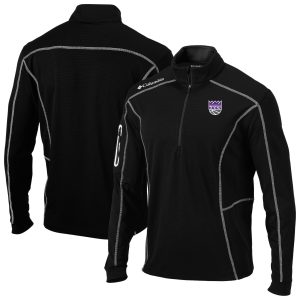 Columbia Sacramento Kings Black Omni Wick Shotgun Quarter Zip Pullover Fabulous