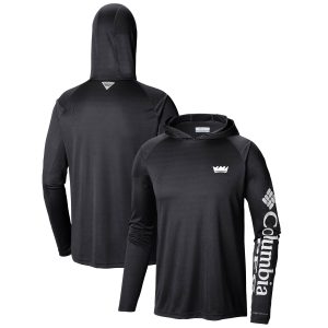 Columbia Sacramento Kings Black Terminal Tackle Long Trendy Sleeve Hoodie T Shirt