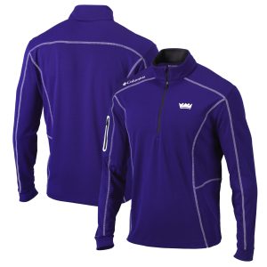 Columbia Sacramento Kings Purple Gorgeous Shotgun Quarter Zip Pullover Jacket