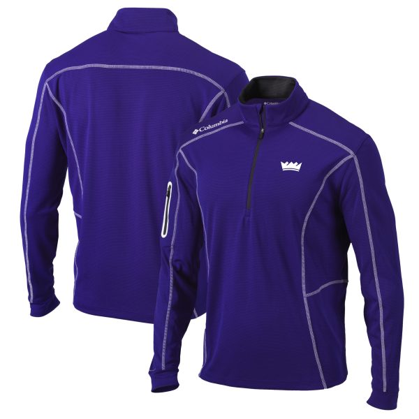 Columbia Sacramento Kings Purple Gorgeous Shotgun Quarter Zip Pullover Jacket
