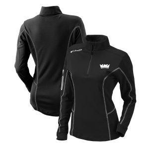 Columbia Sacramento Kings Women's Elegant Black Omni Wick Shotgun Quarter Zip Pullover Top