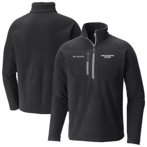 Columbia San Antonio Spurs Black Fast Trek III Half Zip Fleece Pullover Unique