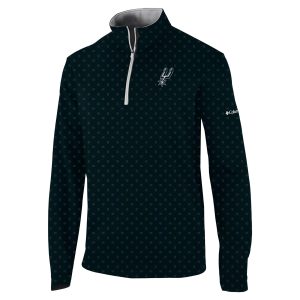Columbia San Antonio Spurs Black Omni Chic Wick Wickhams Hills Quarter Zip Pullover Top