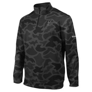 Columbia San Antonio Spurs Black Omni Wick Wickhams Hills Quarter Chic Zip Pullover Top