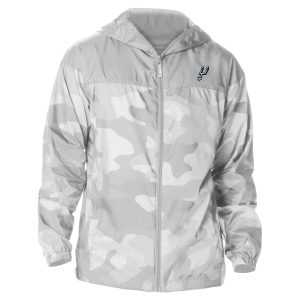Columbia San Antonio Gorgeous Spurs Gray Camo Flash Challenger Windbreaker Full Zip Jacket