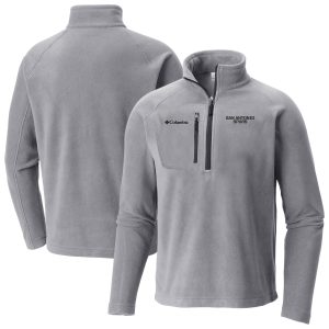 Columbia San Antonio Spurs Gray Fast Trek III Half Zip Unique Fleece Pullover