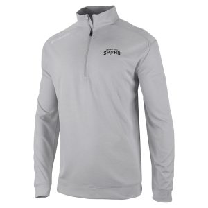 Columbia San Antonio Spurs Gray Oakland Downs Quarter Zip Pullover Chic