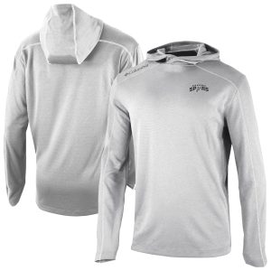 Columbia San Unique Antonio Spurs Gray Omni Wick Shotgun Pullover Hoodie