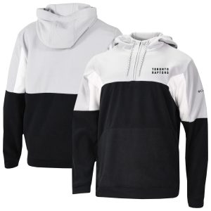 Columbia Unique Toronto Raptors Black Lodge Quarter Zip Hoodie