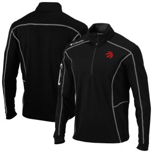 Columbia Toronto Raptors Black Omni Wick Shotgun Quarter Fabulous Zip Pullover