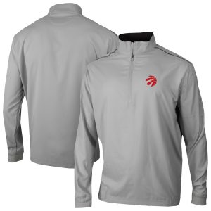 Columbia Toronto Raptors Fabulous Gray Bogey's Paradise Quarter Zip Pullover