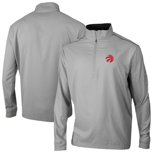 Columbia Toronto Raptors Fabulous Gray Bogey's Paradise Quarter Zip Pullover