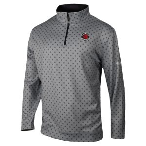 Columbia Toronto Raptors Gray Chic Omni Wick Wickhams Hills Quarter Zip Pullover Top