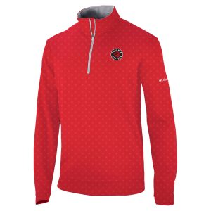 Columbia Toronto Raptors Elegant Red Omni Wick Wickhams Hills Quarter Zip Pullover Top