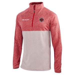Columbia Toronto Raptors Red Rockin' Eye - catching It Raglan Long Sleeve Quarter Zip Pullover