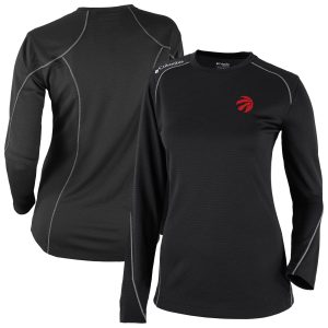 Columbia Toronto Raptors Women's Black Omni Wick Shotgun Pullover Top Trendy