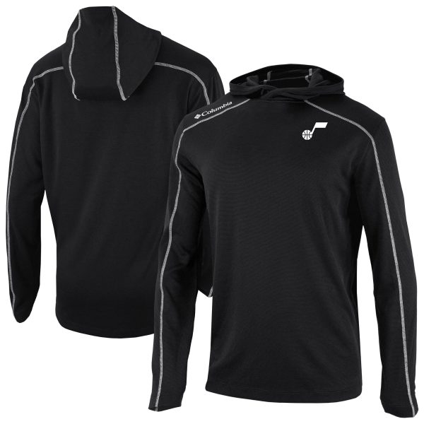Columbia Utah Jazz Black Omni Wick Shotgun Pullover Hoodie Premium