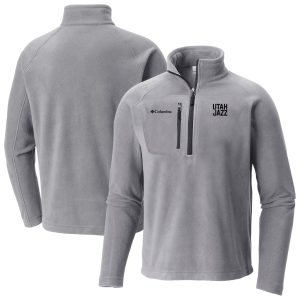 Columbia Utah Eye - catching Jazz Gray Fast Trek III Half Zip Fleece Pullover