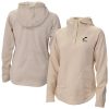 Columbia Utah Stylish Jazz Women's Cream Sweater Weather Quarter Snap Hoodie