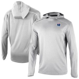 Columbia Washington Wizards Trendy Gray Omni Wick Shotgun Pullover Hoodie