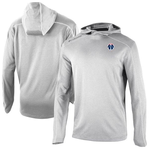 Columbia Washington Wizards Trendy Gray Omni Wick Shotgun Pullover Hoodie