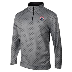 Columbia Unique Washington Wizards Gray Omni Wick Wickhams Hills Quarter Zip Pullover Top