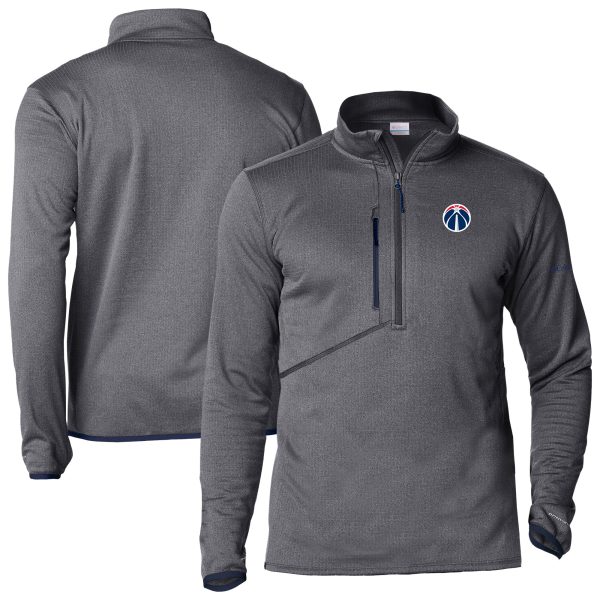 Columbia Washington Wizards Gray Premium Park View Half Zip Top