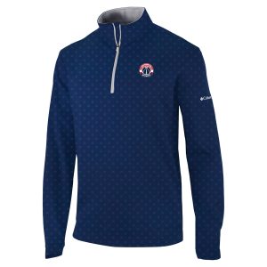Columbia Washington Wizards Navy Omni Wick Wickhams Hills Fabulous Quarter Zip Pullover Top