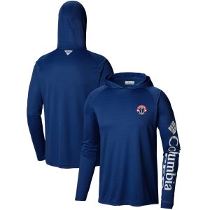 Columbia Washington Wizards Navy Terminal Tackle Long Sleeve Unique Hoodie T Shirt