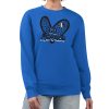 Dallas Mavericks G III 4Her by Carl Banks Royal Women's GIII 4 Her Leopard Heart graphic Fleece Crewneck Stylish sweatshirt