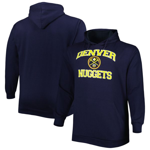 Denver Nuggets Navy Big & Tall Stylish Heart & Soul Pullover Hoodie