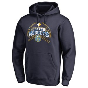 Denver Nuggets Navy Pickaxe Hometown Collection Pullover Stylish Hoodie
