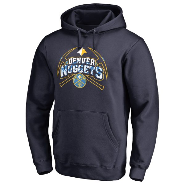 Denver Nuggets Navy Pickaxe Hometown Collection Pullover Stylish Hoodie