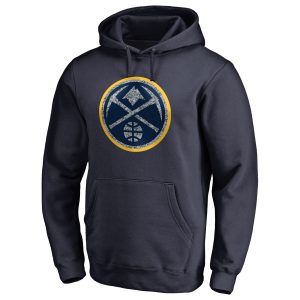 Denver Nuggets Navy Static Gorgeous Logo Pullover Hoodie